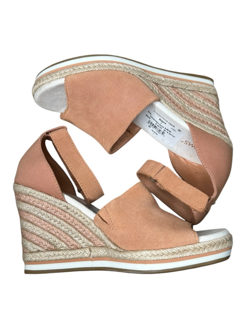 Tom's Marisol Sandal Wedges Sandy Beige Suede Size 7 NWT - Picture 6 of 11